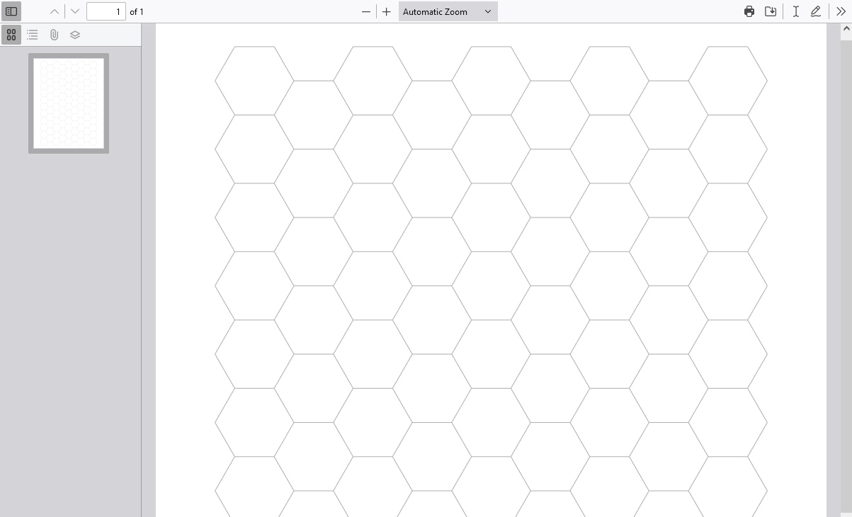 1 Inch Hexagon Graph Paper PDF Graph Paper Page
