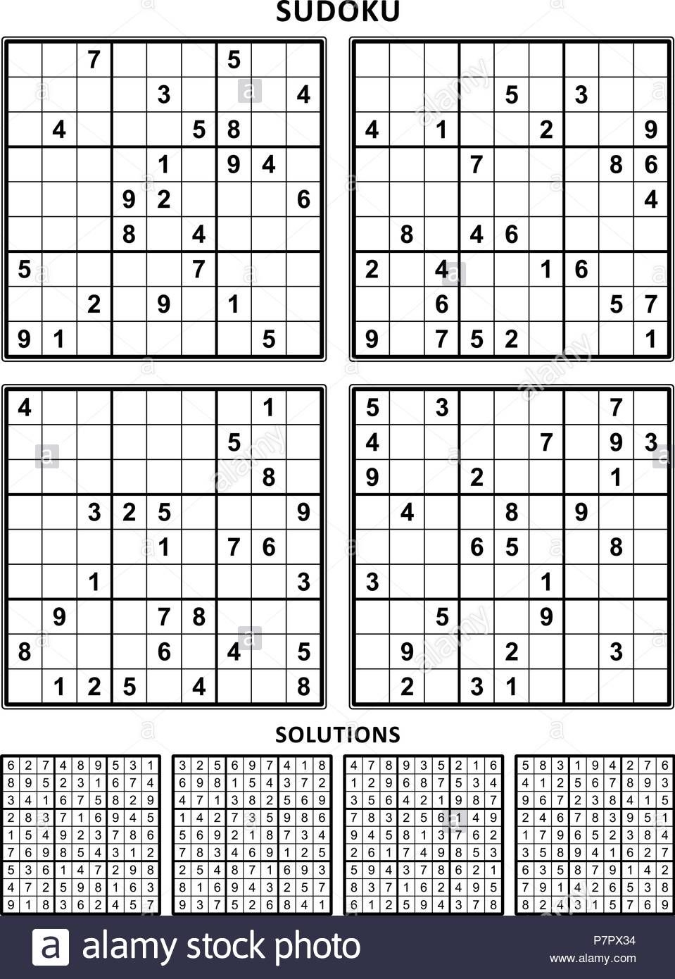 1 Sudoku Print 4 Per Page Worksheets Library 1 Sudoku Print 4 Per Page Worksheets Library