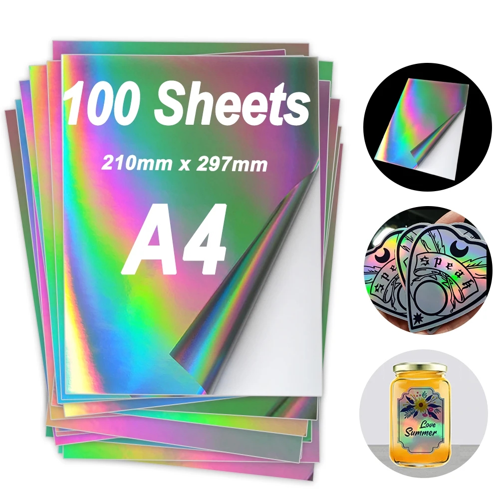 printable holographic sticker paper