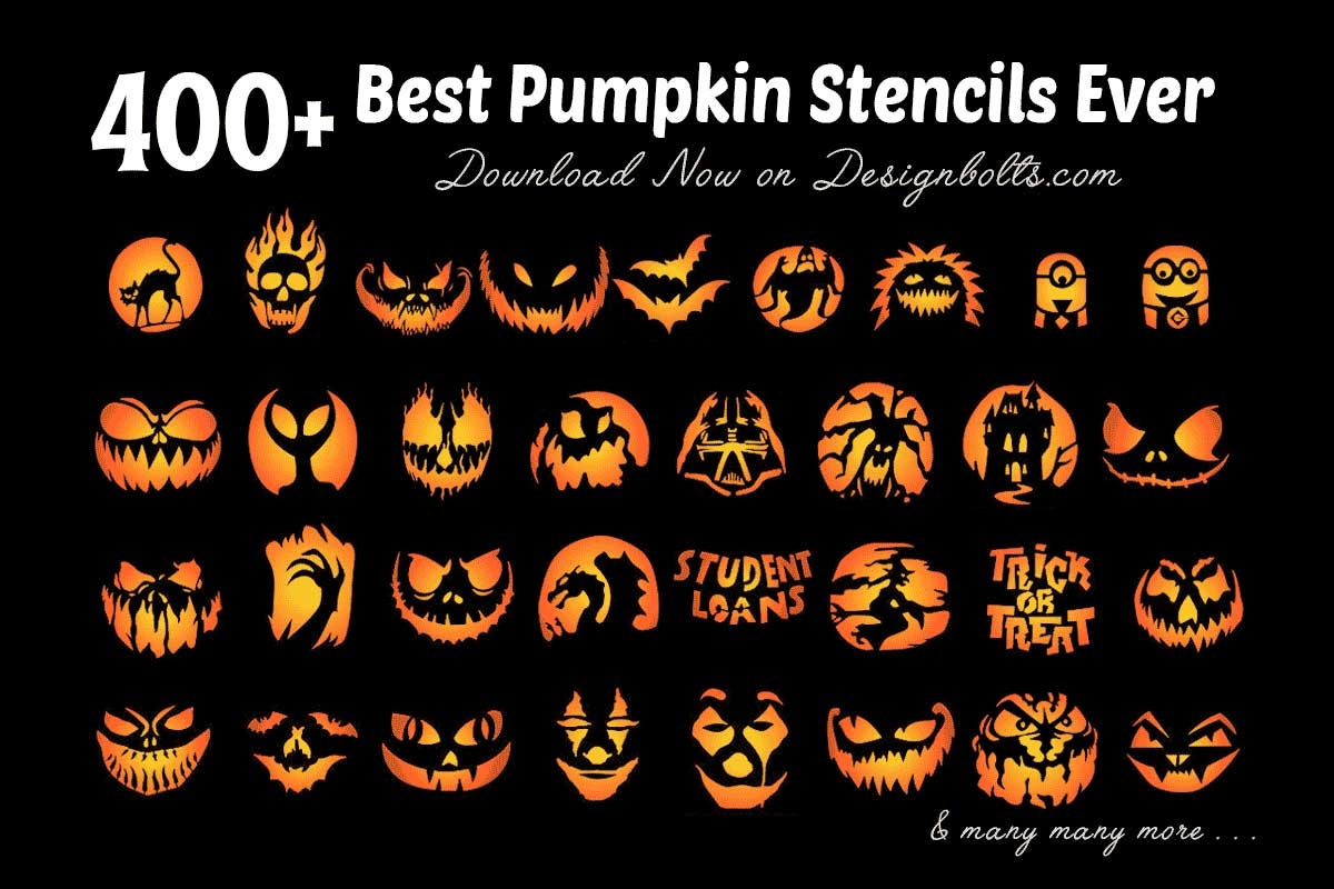 10 Free Scary Pumpkin Carving Templates Patterns 2023 For Kids Designbolts