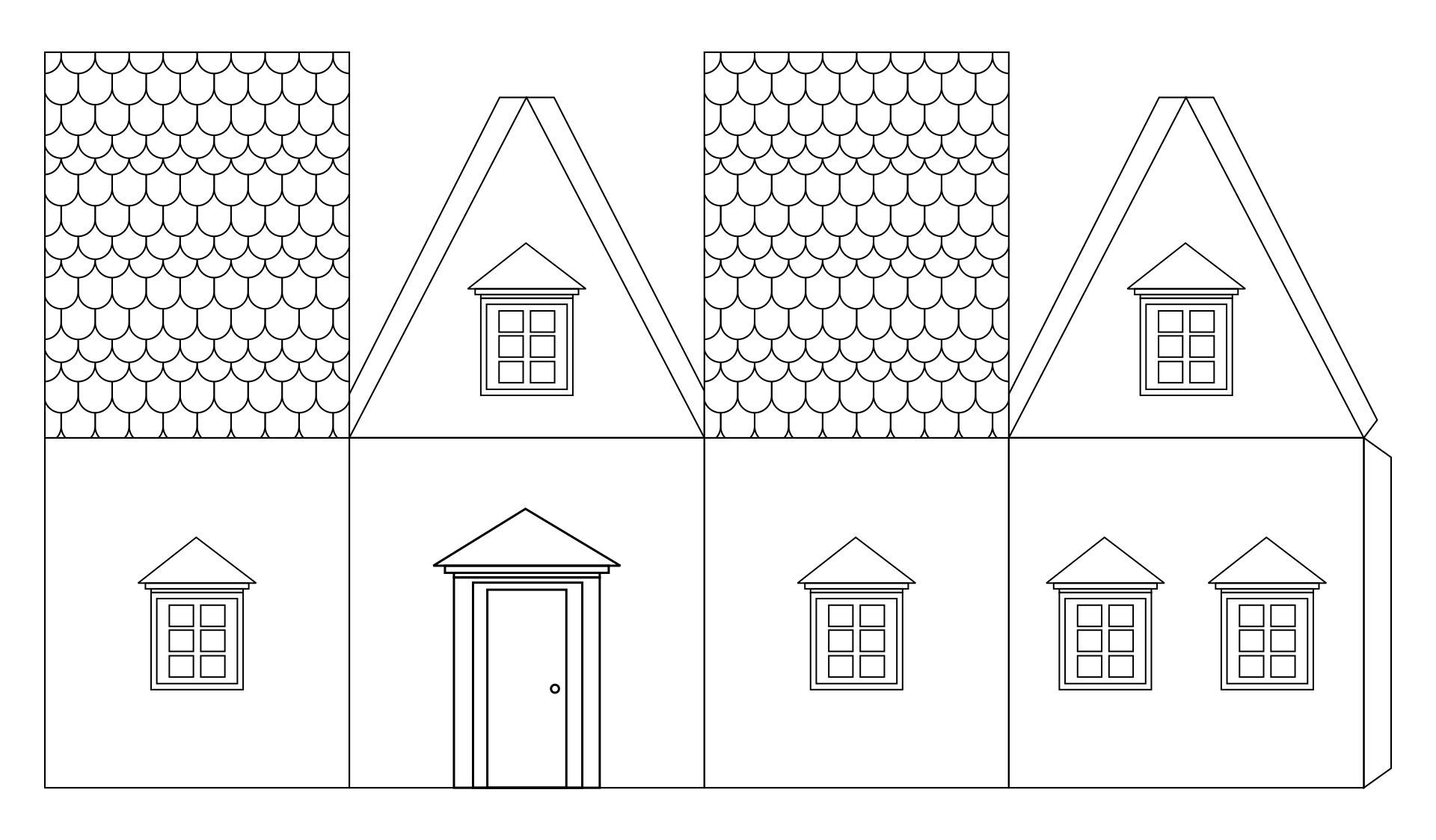paper house template printable