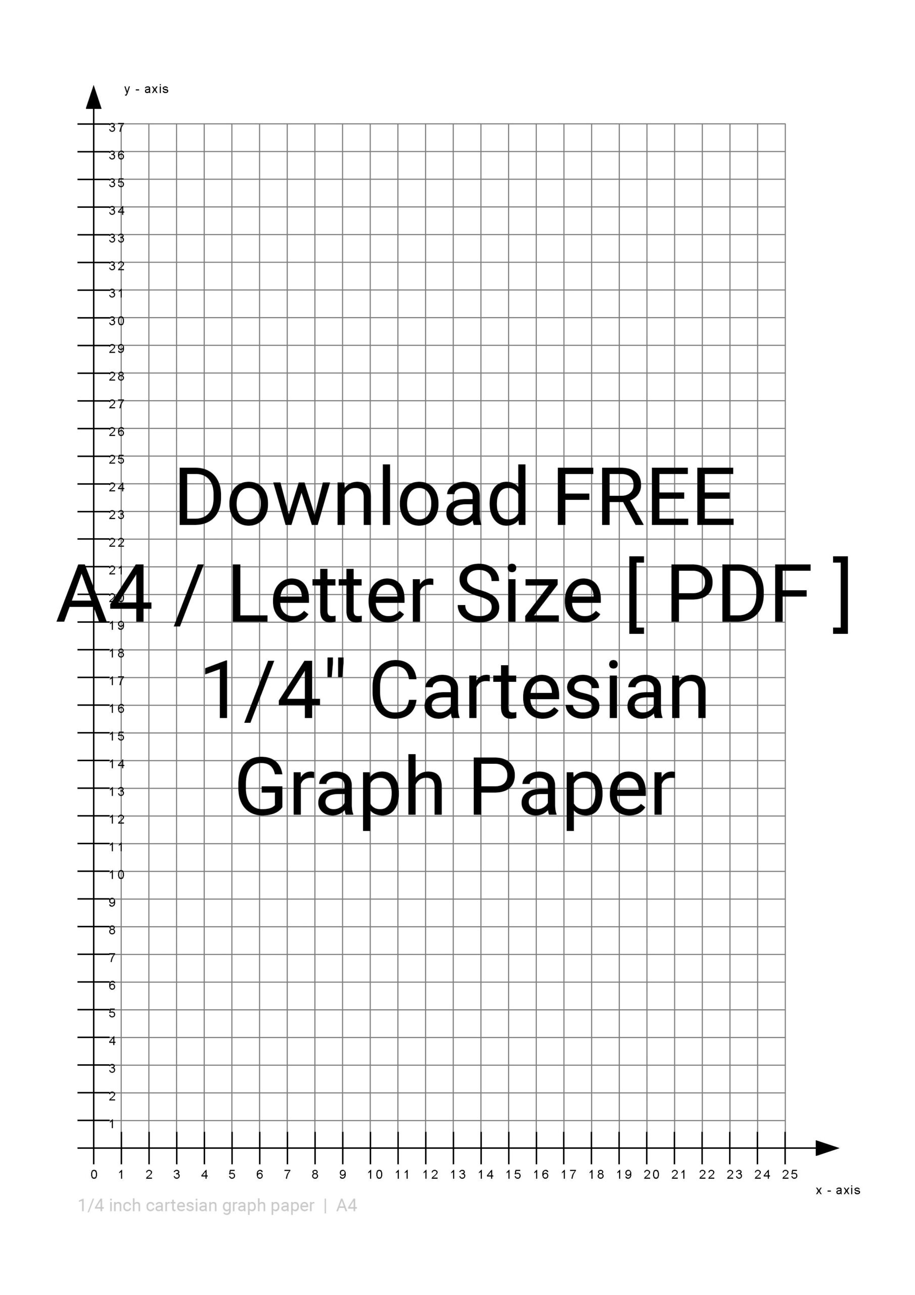 printable grid paper 1/4 inch