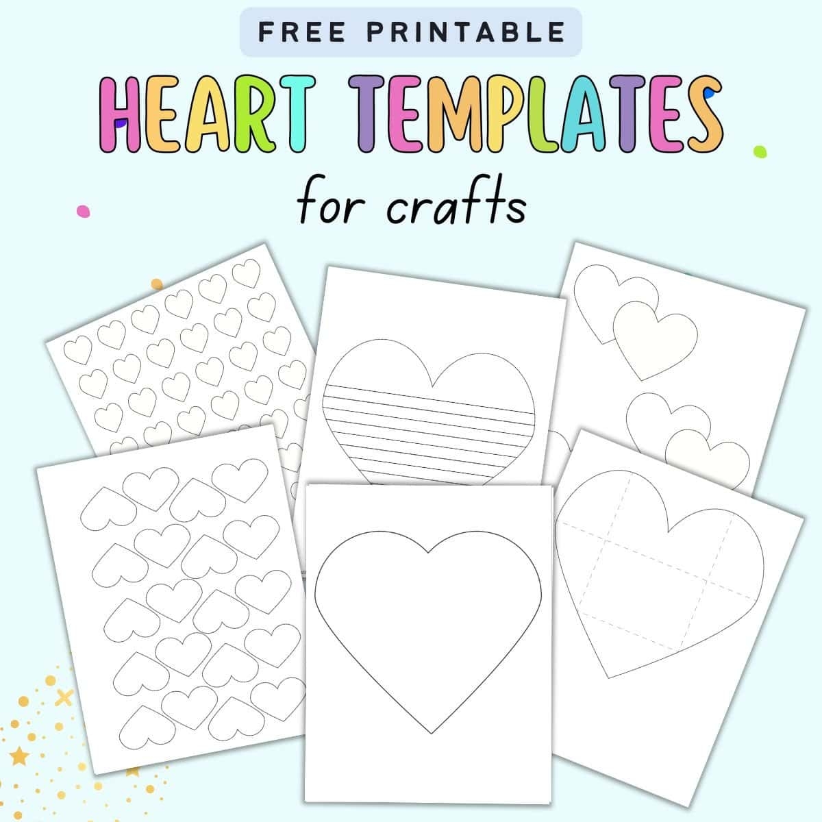 free printable heart shape templates