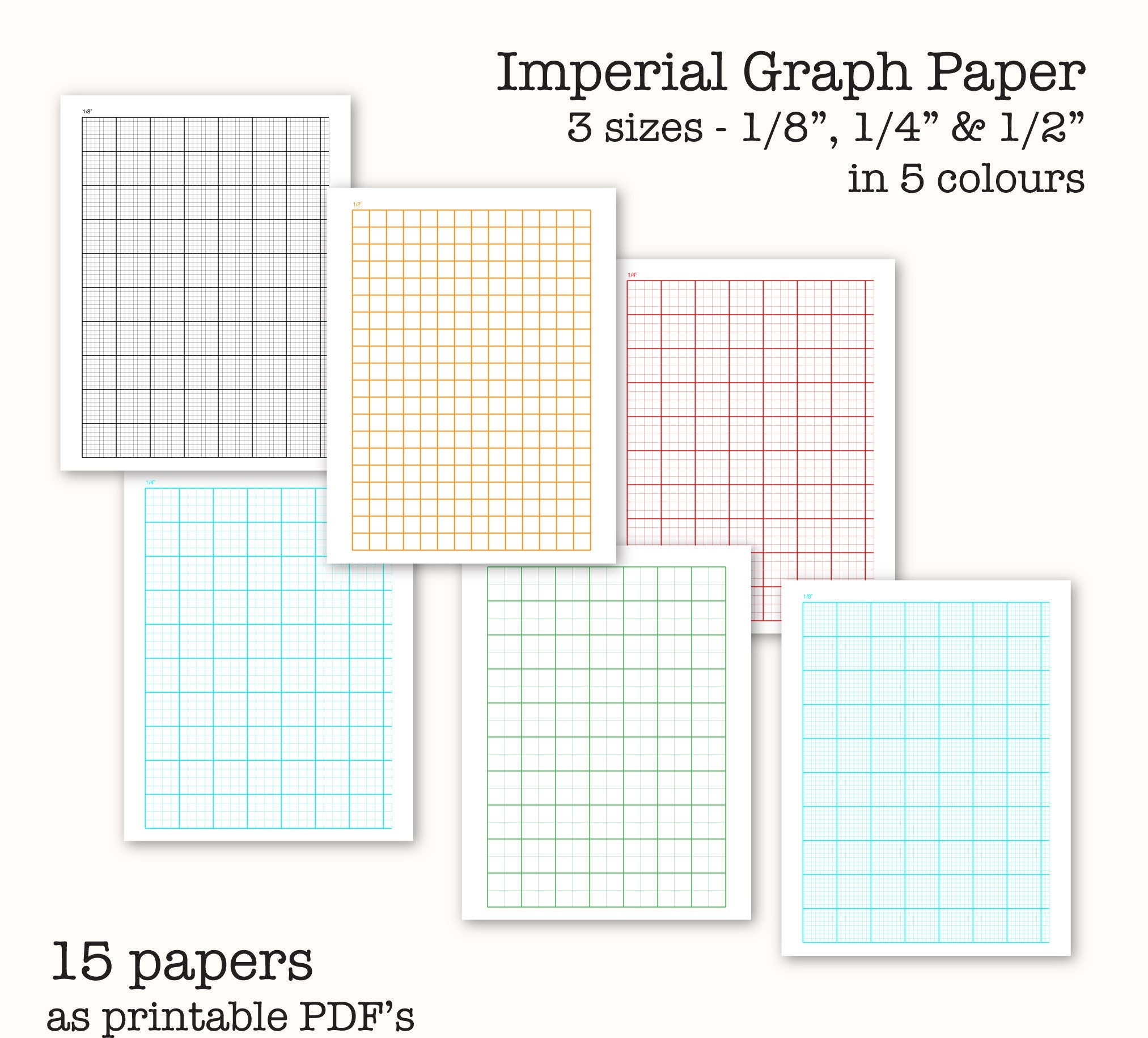 1/8 graph paper printable