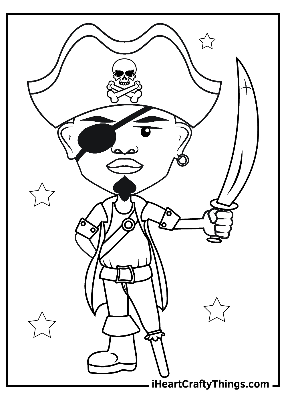 pirate printable coloring pages