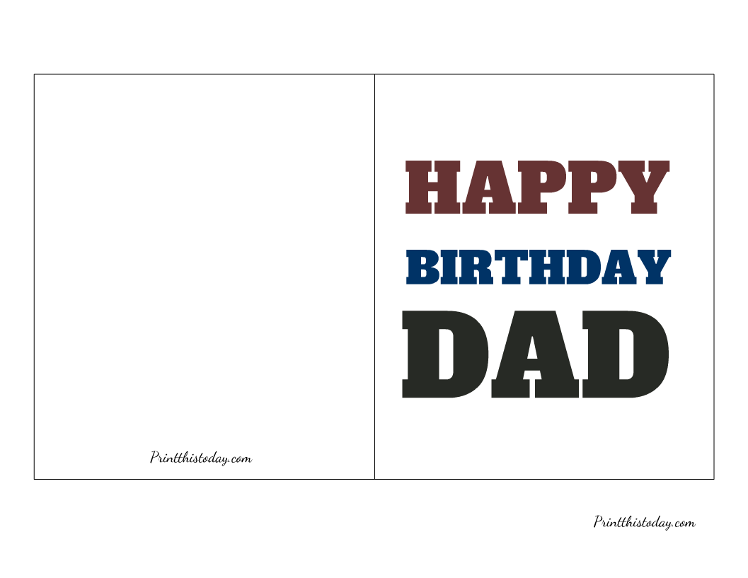 happy birthday papa printable cards