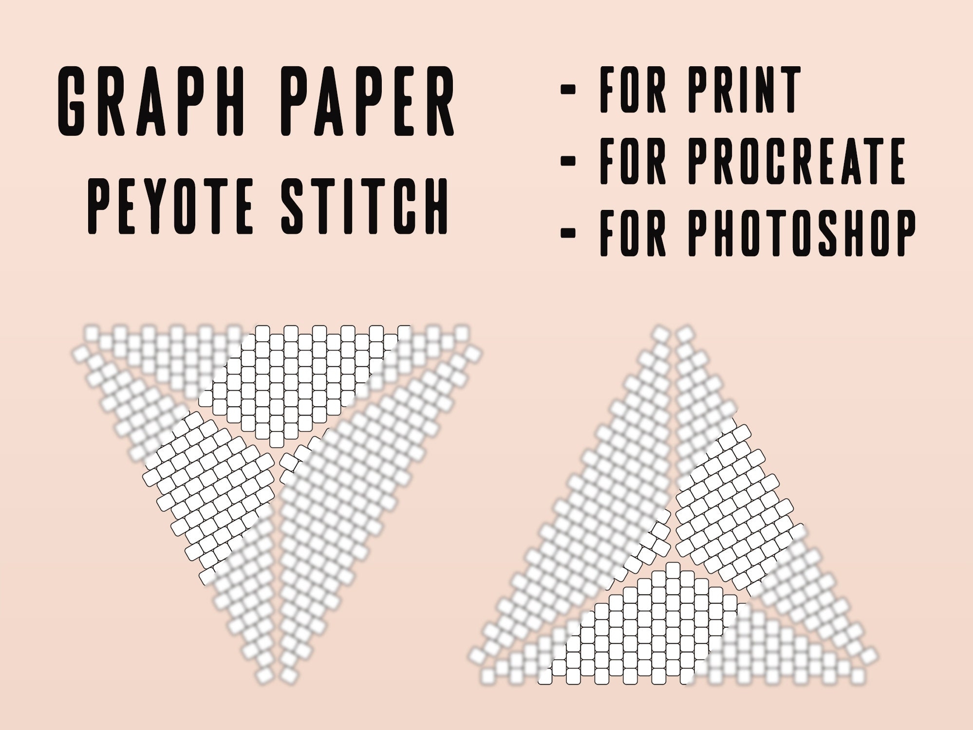 printable triangle beading graph paper pdf