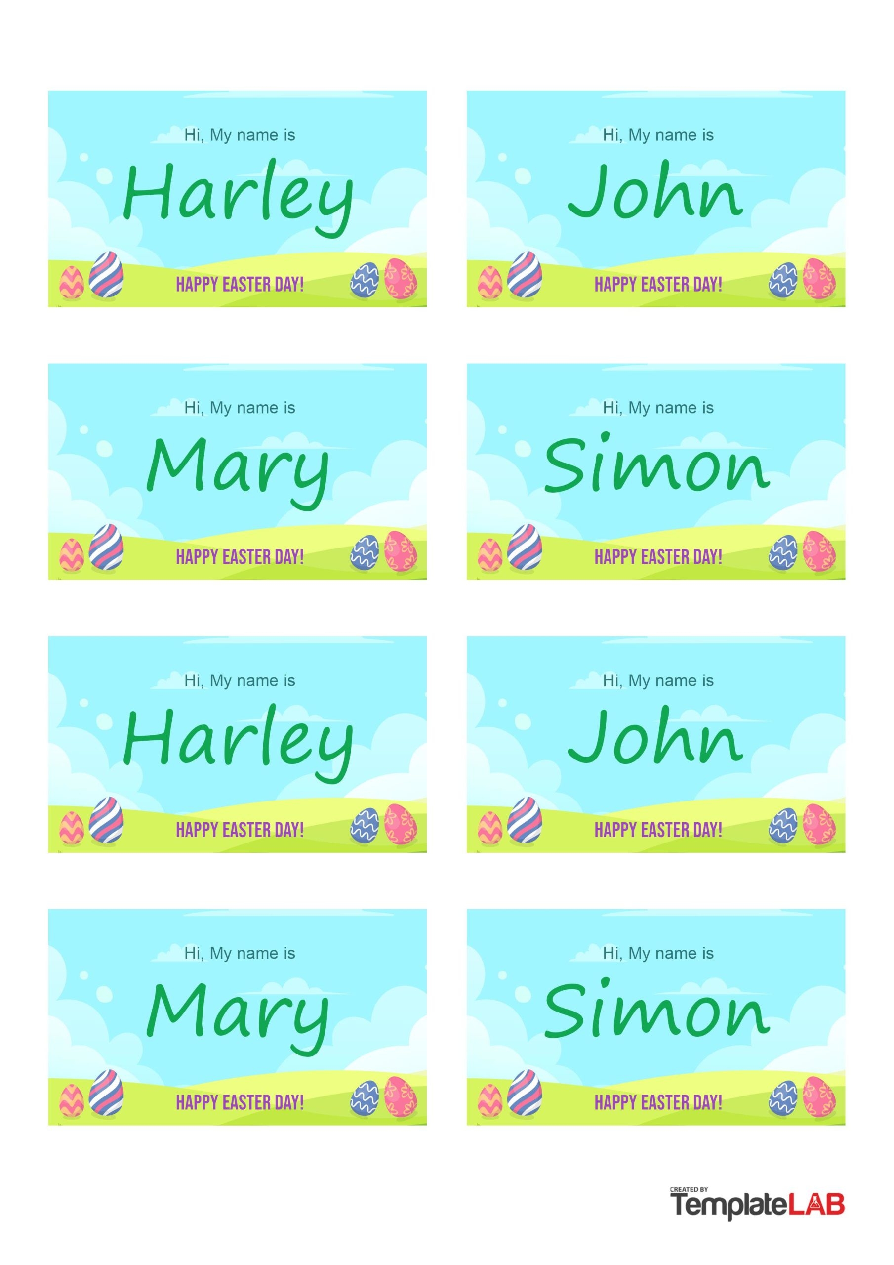free printable name badge template
