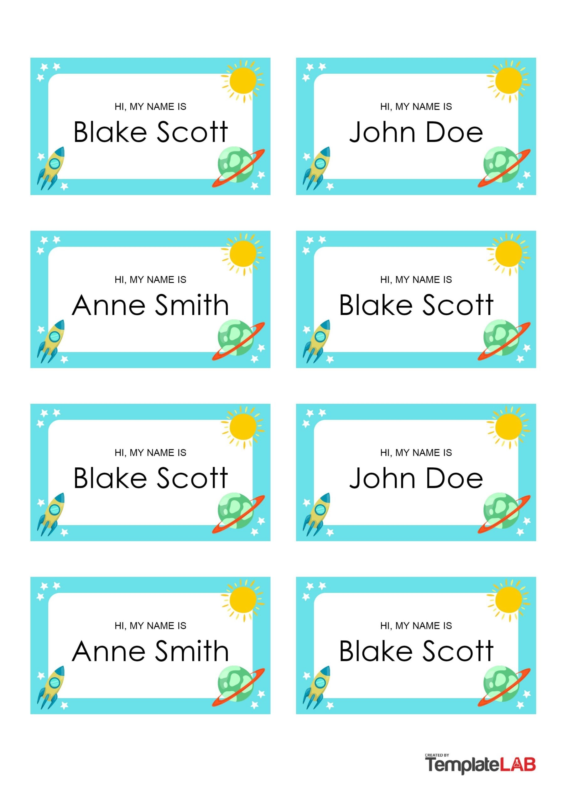 printable name tag template