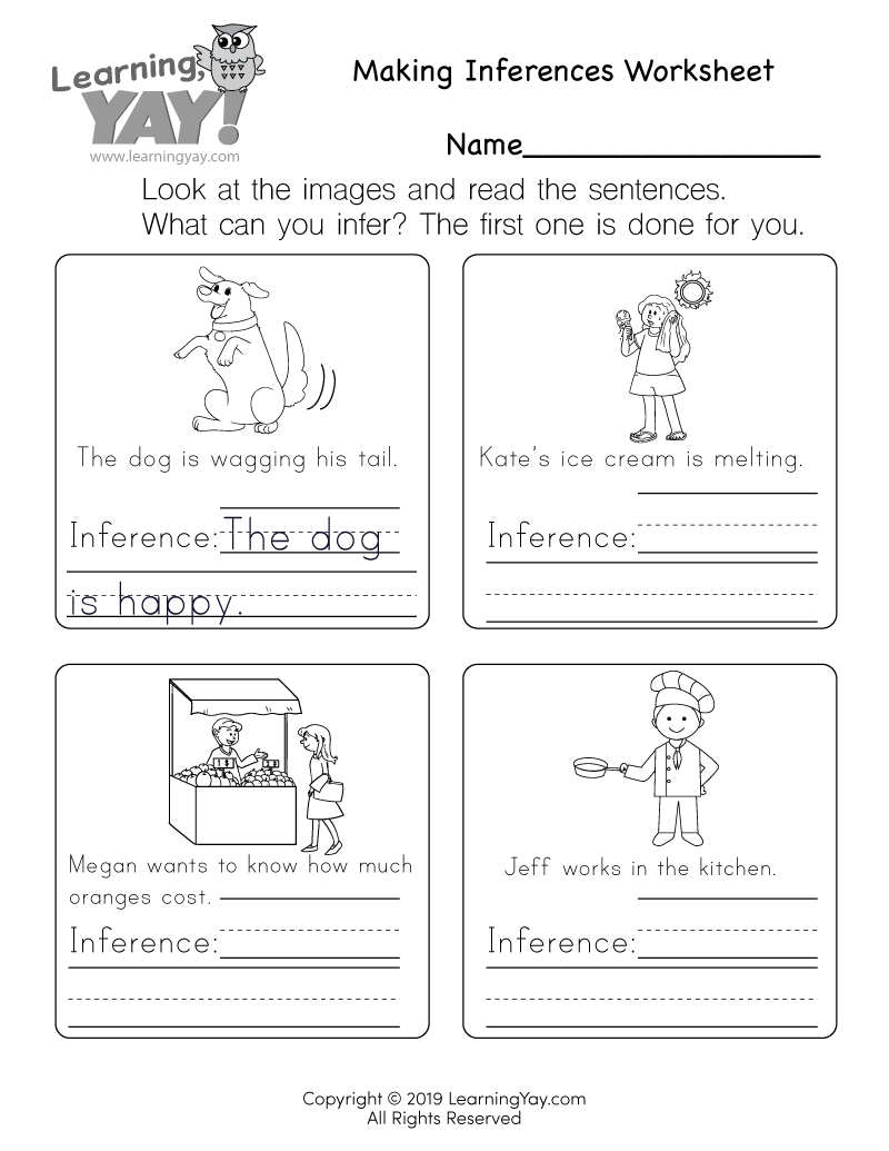 free printable first grade reading worksheets