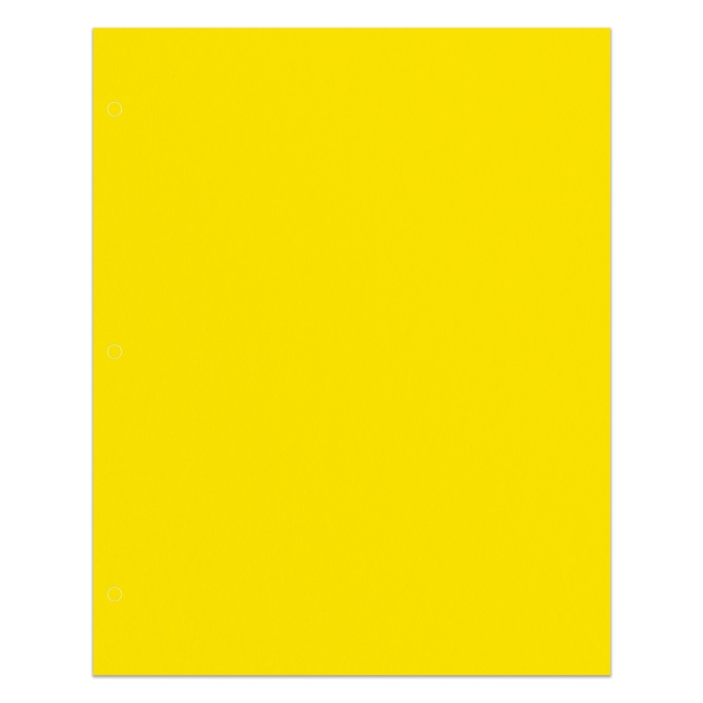 2 Pocket School Grade Paper Folder Letter Size Yellow OfficeSupply