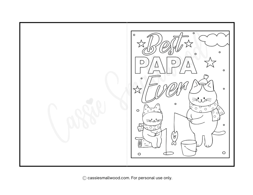 21 Cute Free Printable Father s Day Cards To Color Cassie Smallwood