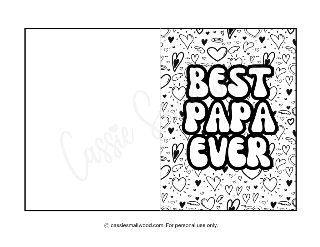 21 Cute Free Printable Father s Day Cards To Color Cassie Smallwood