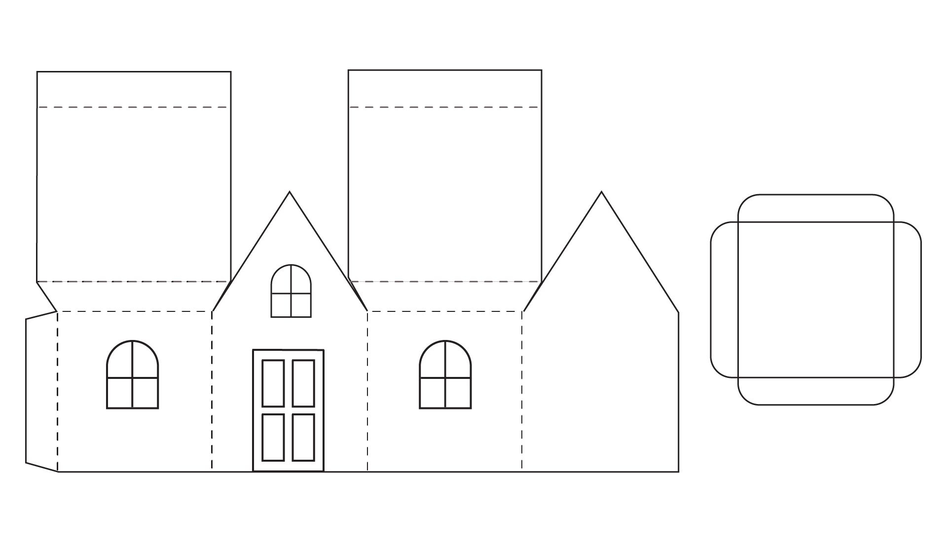 printable paper house template