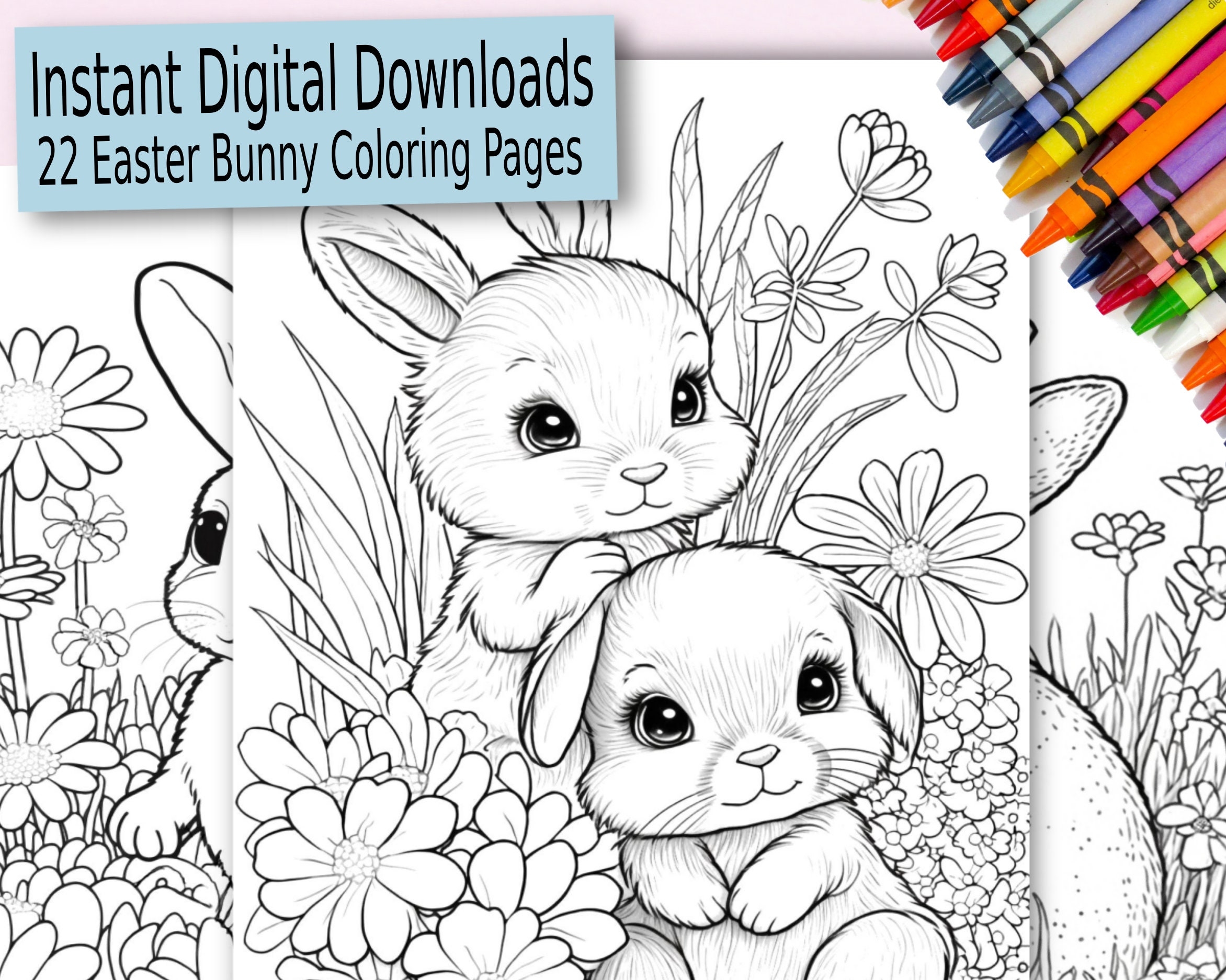 bunny coloring pages printable