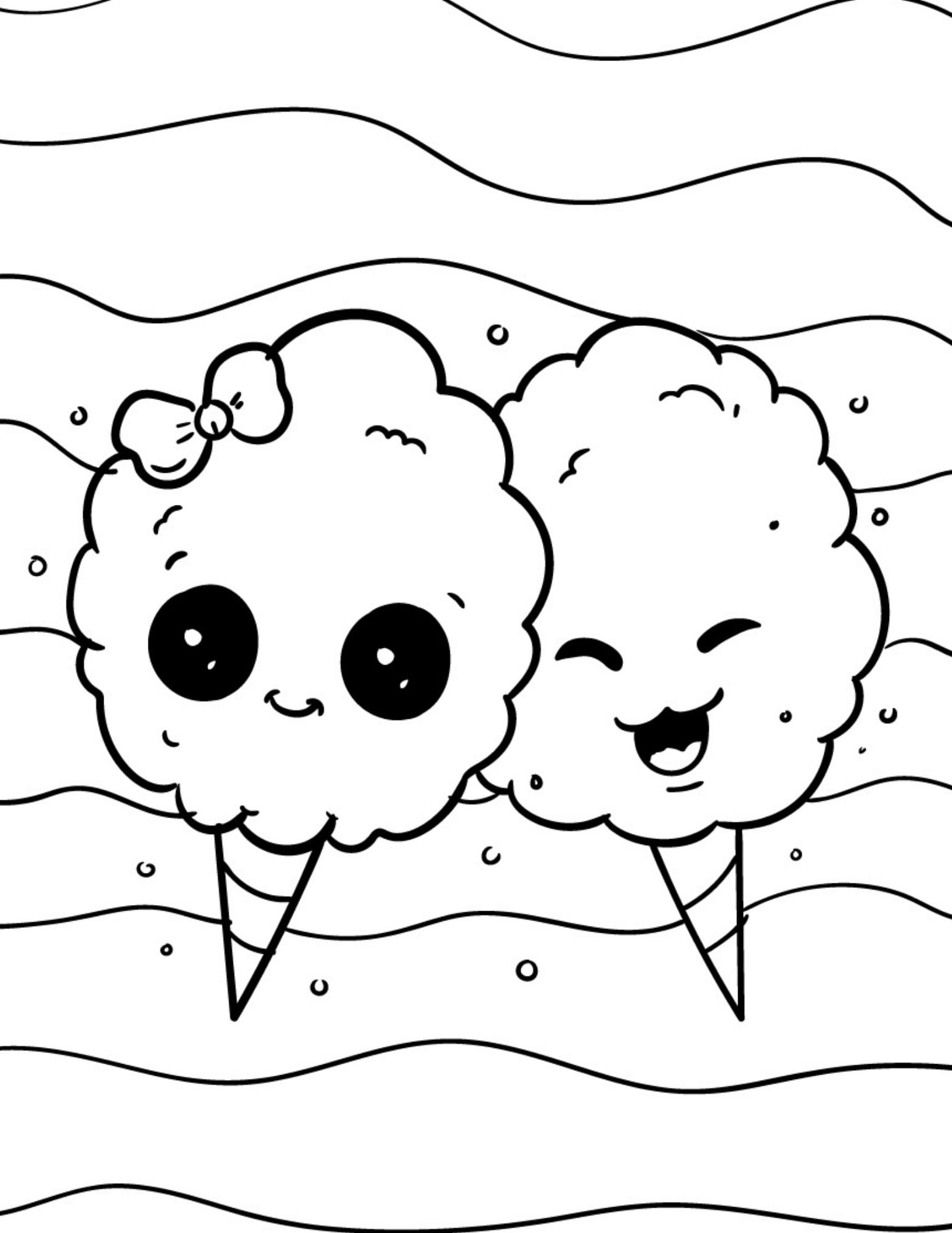 kawaii printable cute coloring pages