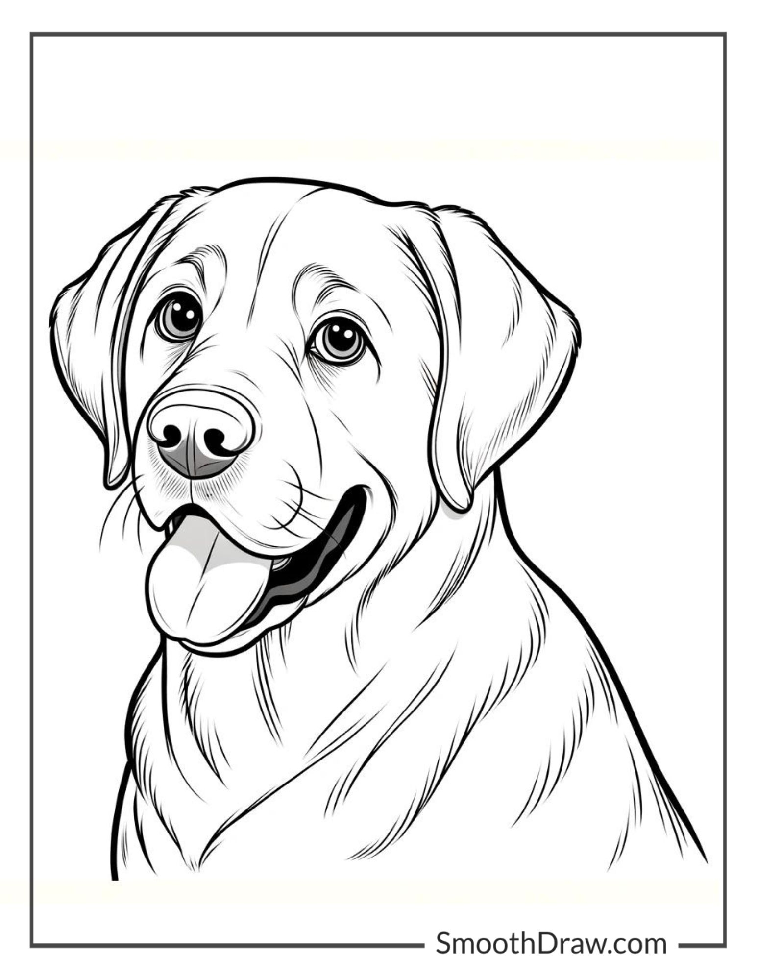 printable pictures to color of dogs