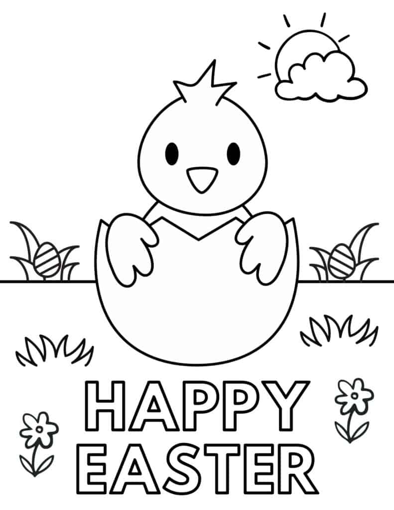 free printable easter coloring pages