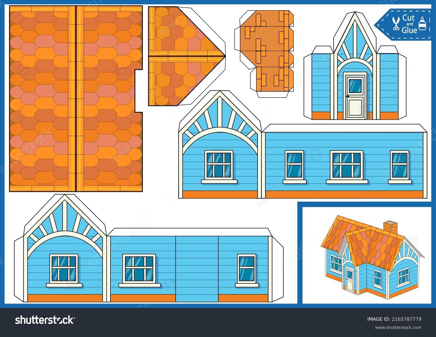 downloadable paper house template printable downloadable paper house template printable
