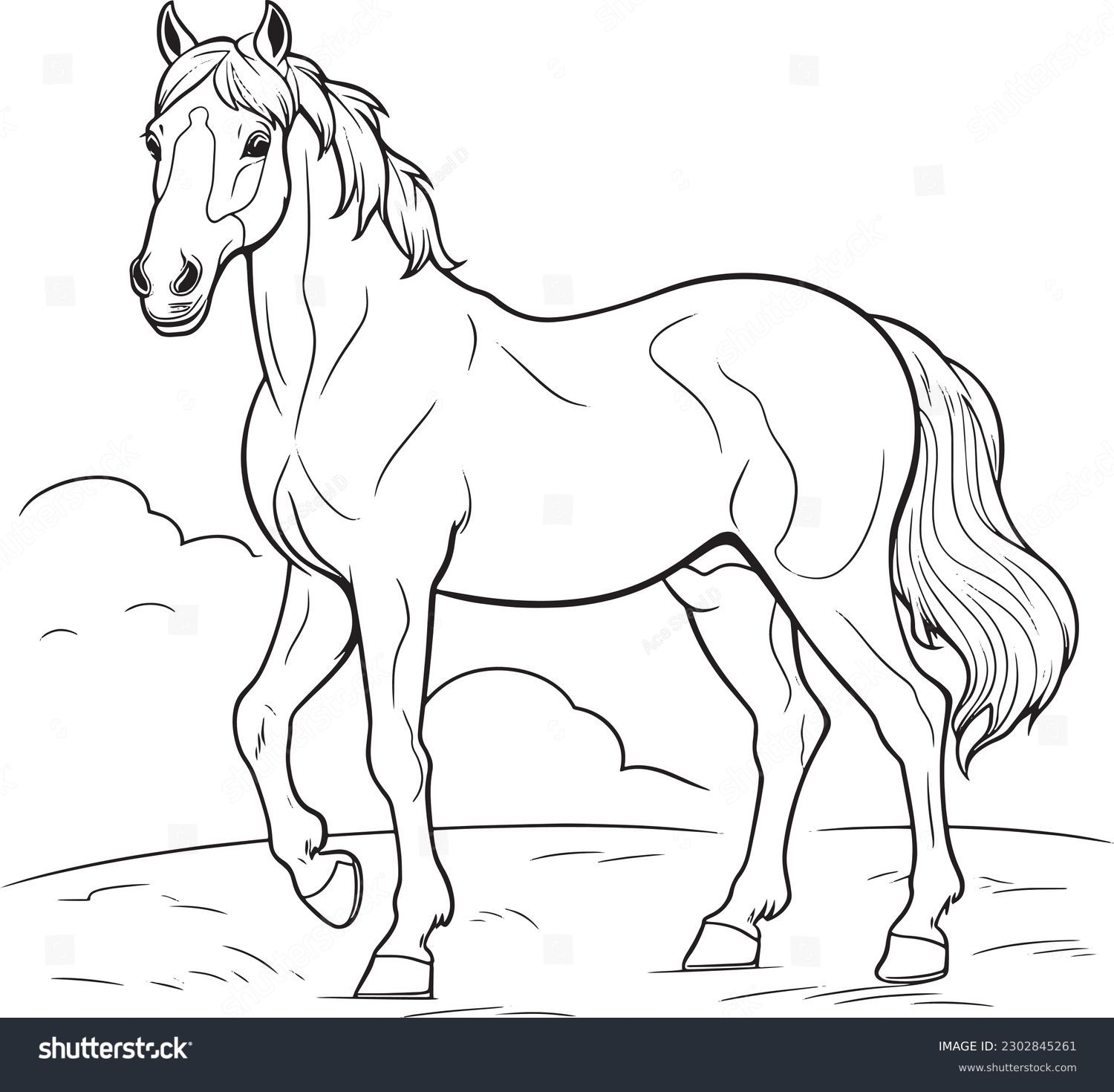 26 Thousand Coloring Book Horse Royalty Free Images Stock Photos Pictures Shutterstock