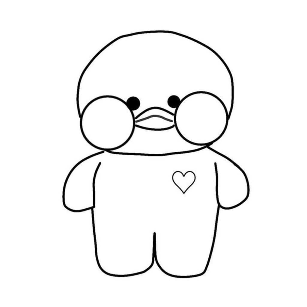 cute paper duck printable