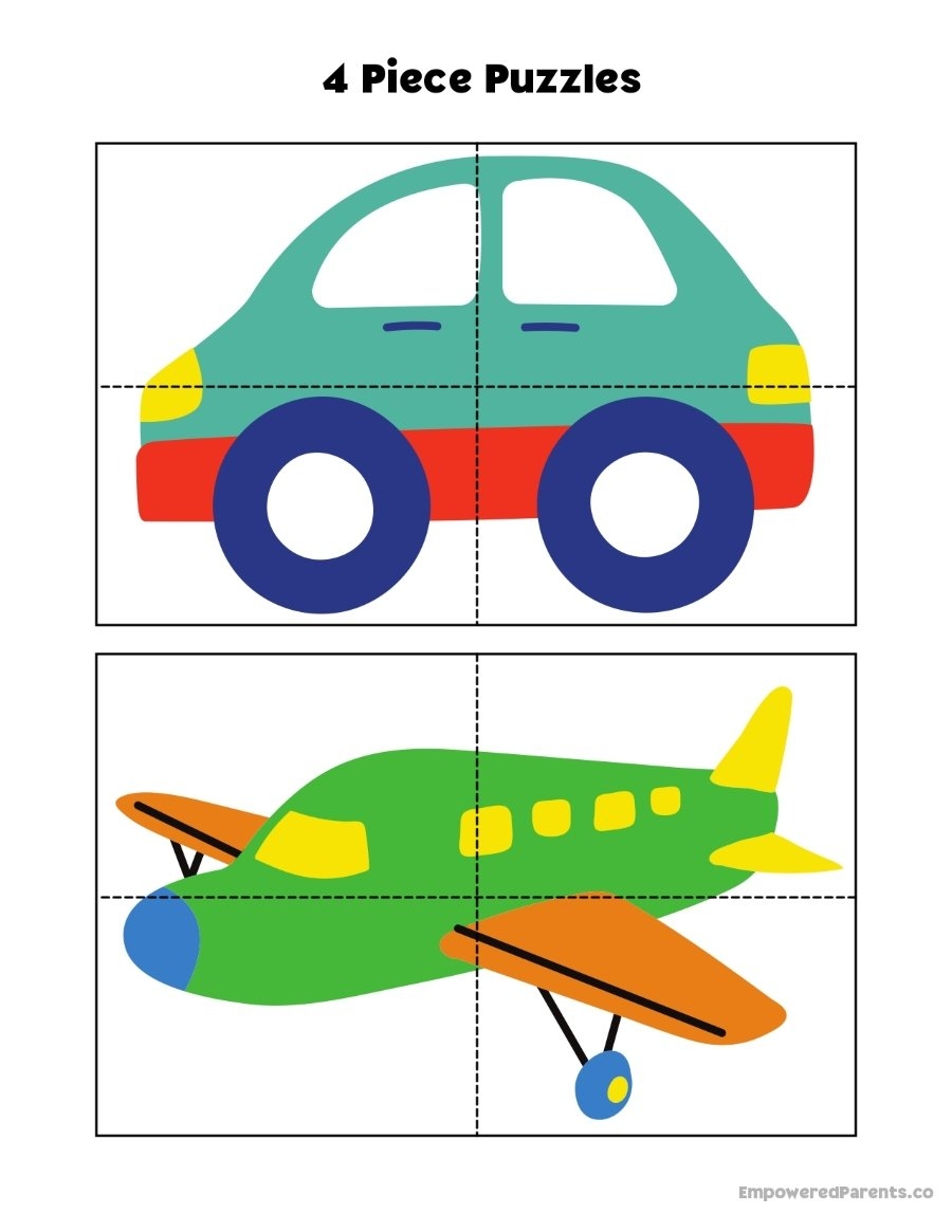 picture puzzles for kids printable