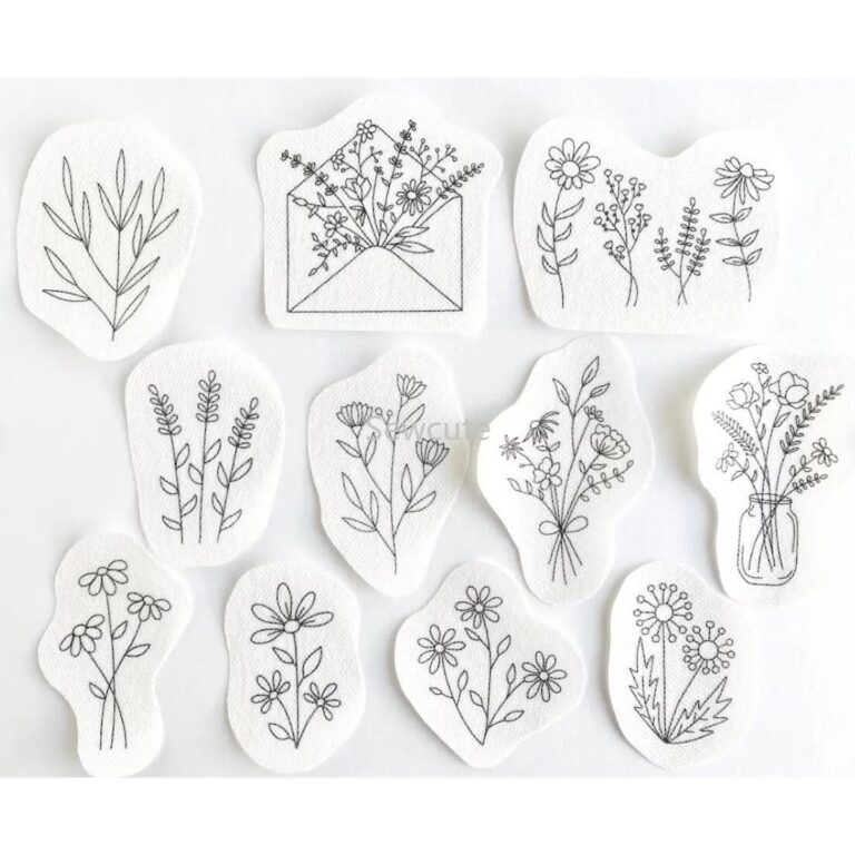 2sheets Blank Printable Hand Embroidery Pattern Stick And Stitch Stabilizer Transfer Patch Paper Trendy For Clothes 297x210mm AliExpress