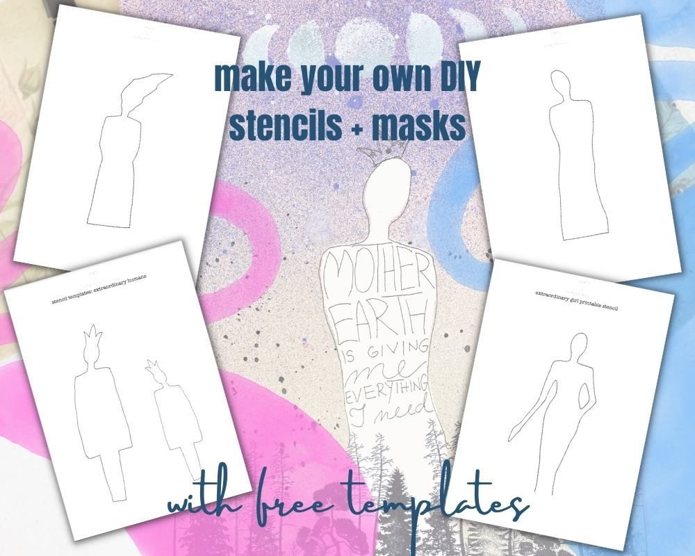 3 Mixed Media Art Journal Tutorials With Free Printable Stencil Artful Haven 3 Mixed Media Art Journal Tutorials With Free Printable Stencil Artful Haven