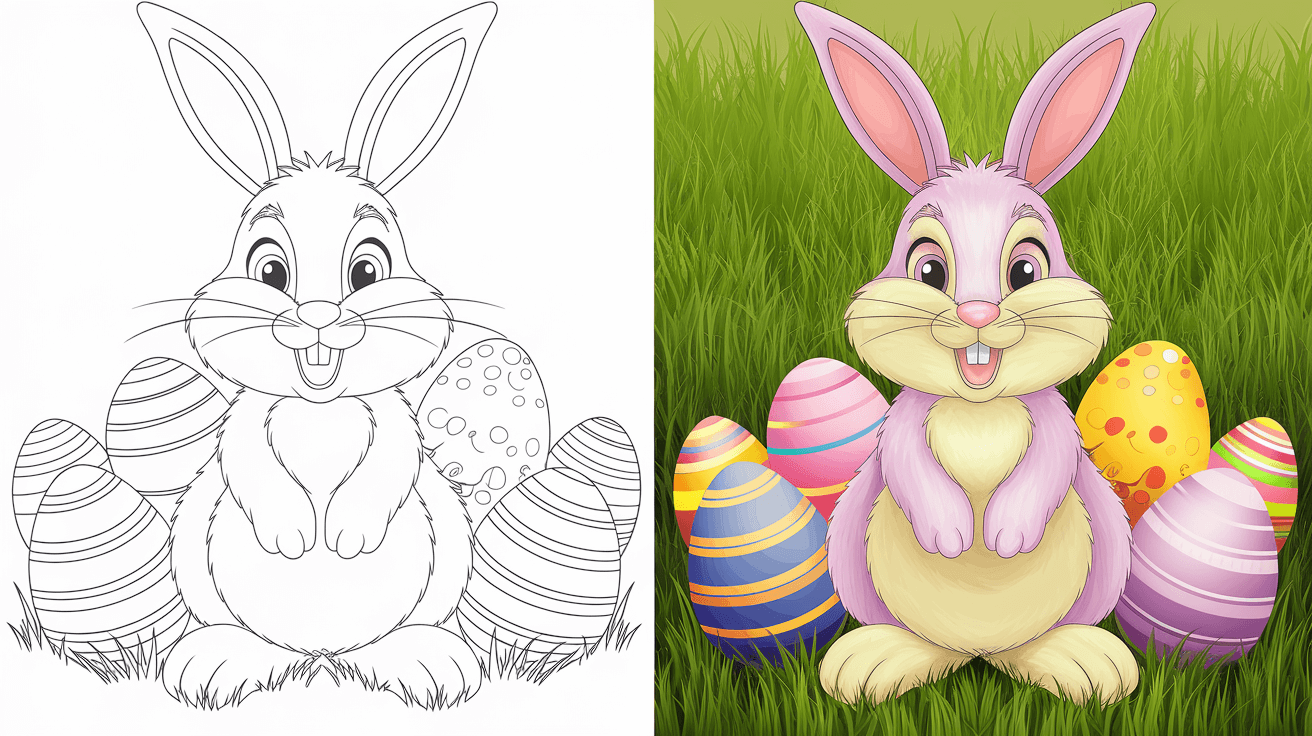 free printable easter color pages