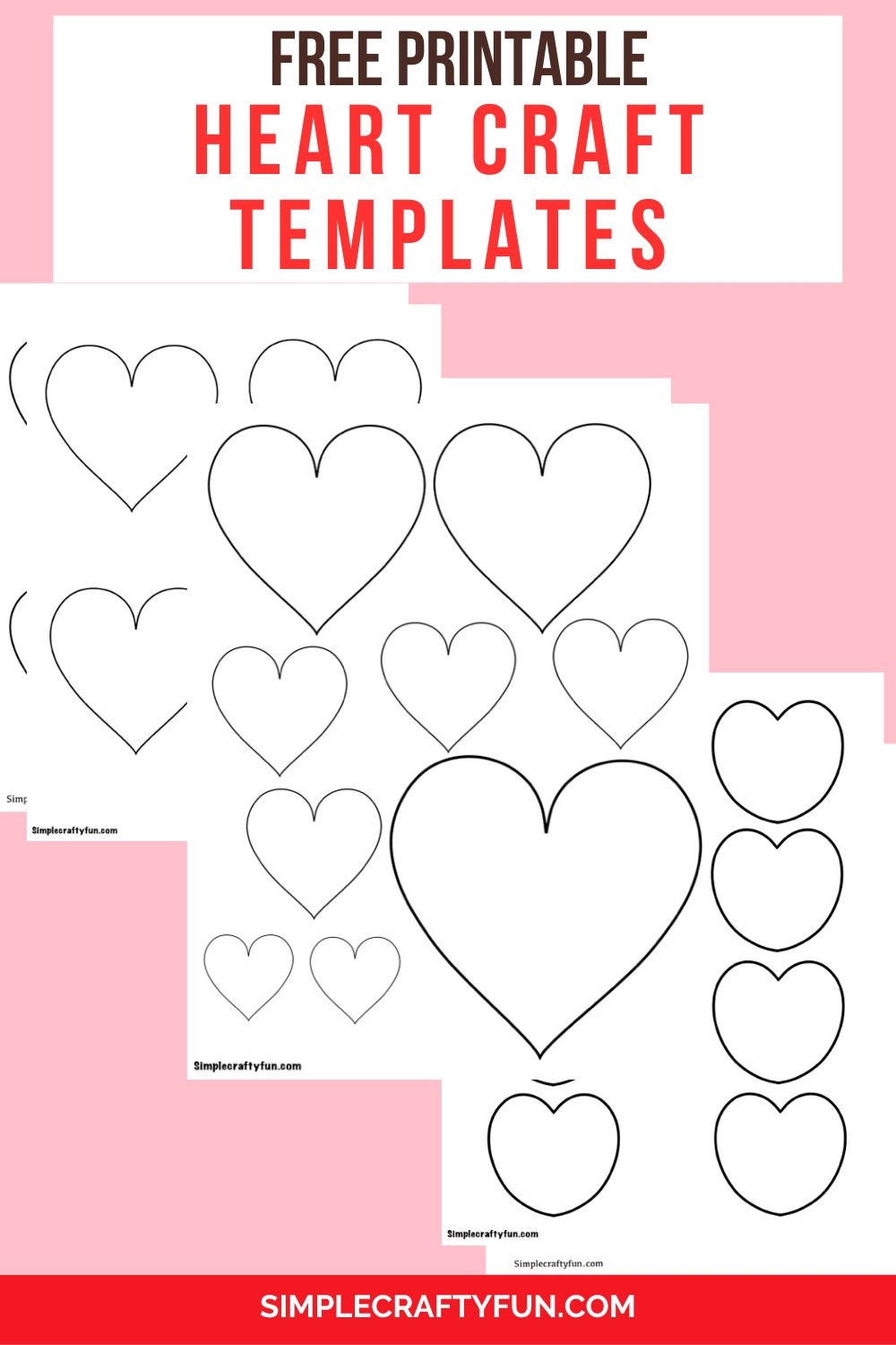 free heart template printable
