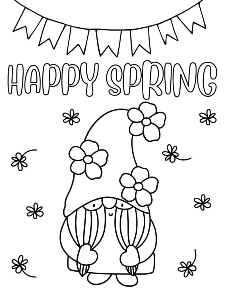 free printable coloring pages spring