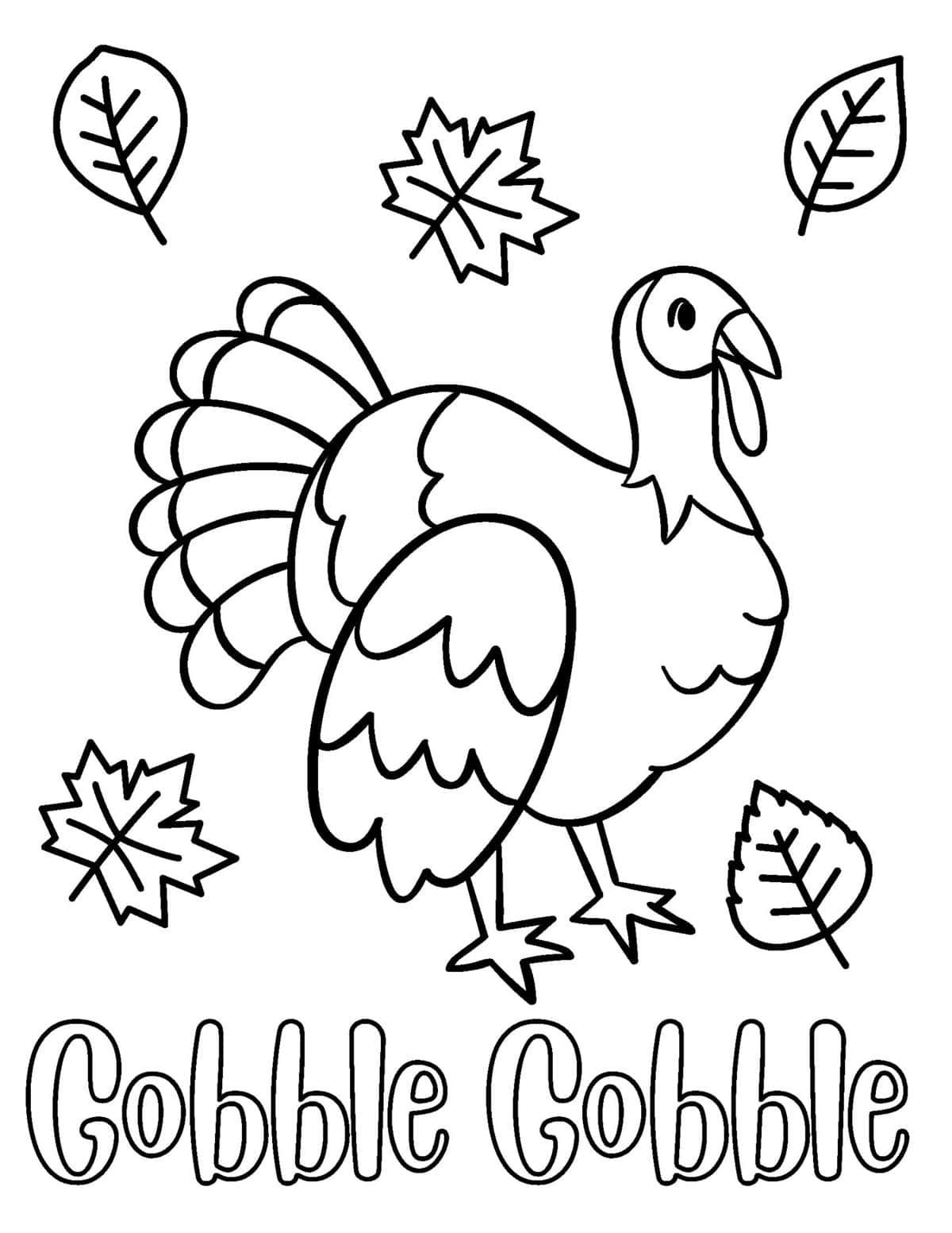 coloring pages printable thanksgiving