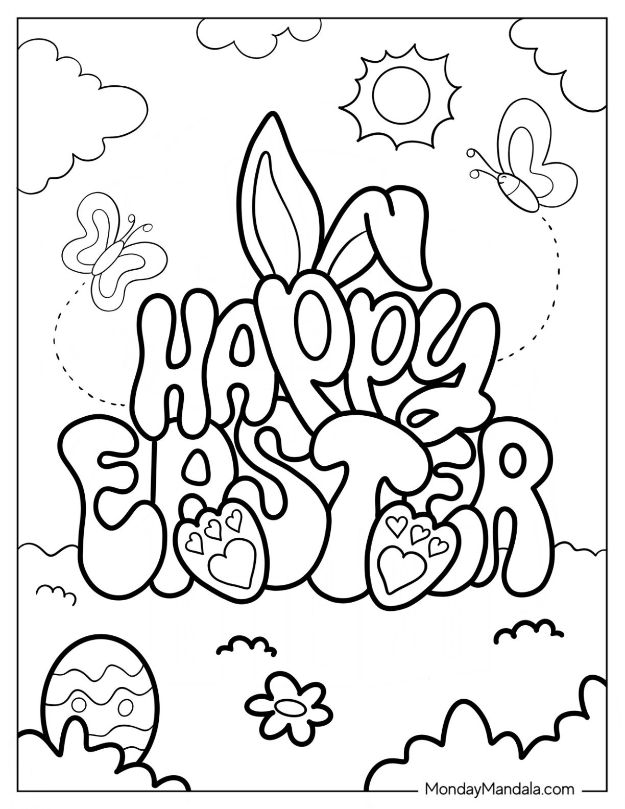 free printable coloring pages for easter