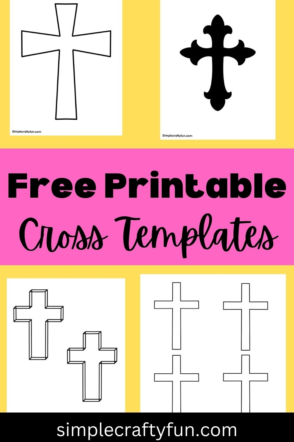 cross template printable free