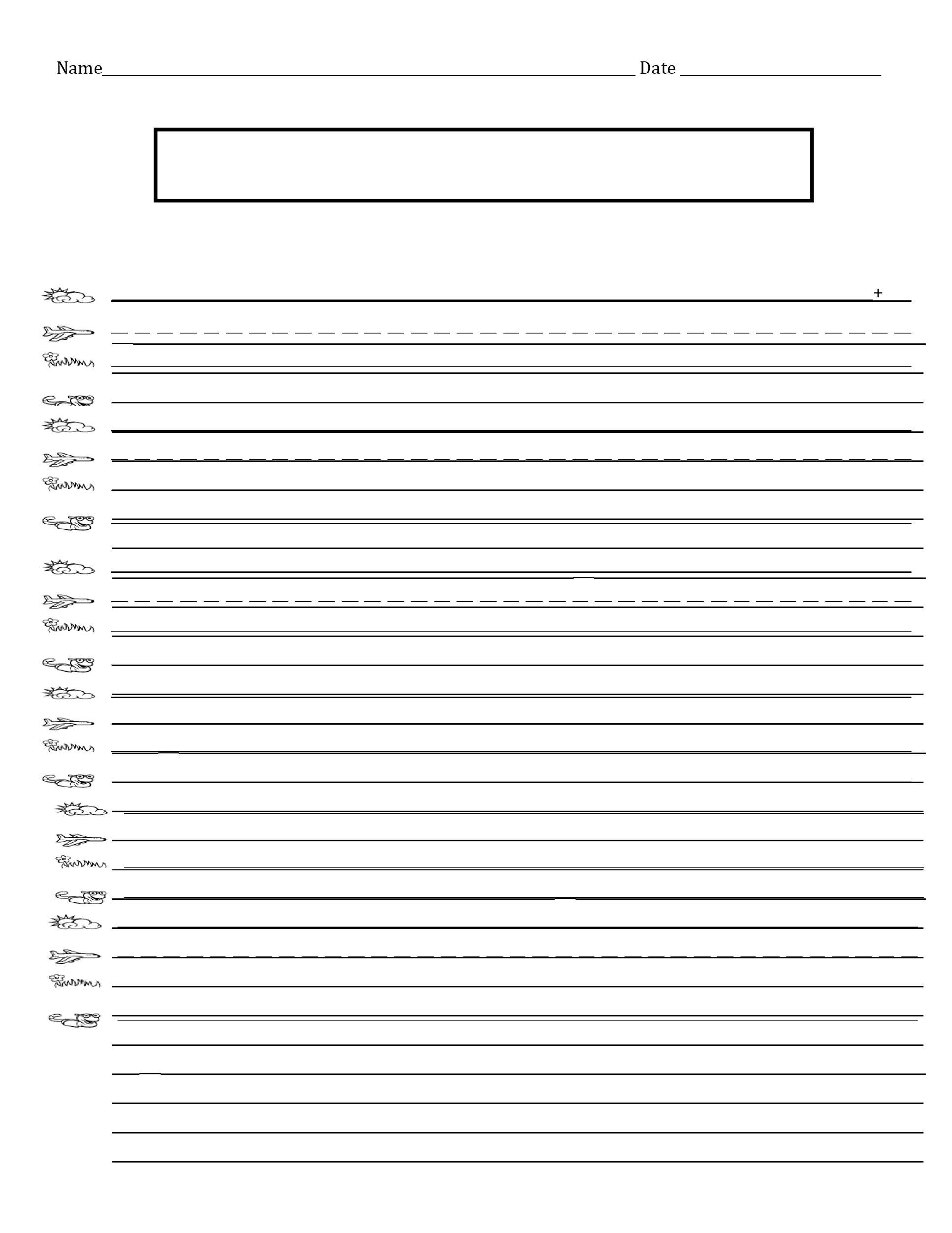 printable writing paper free