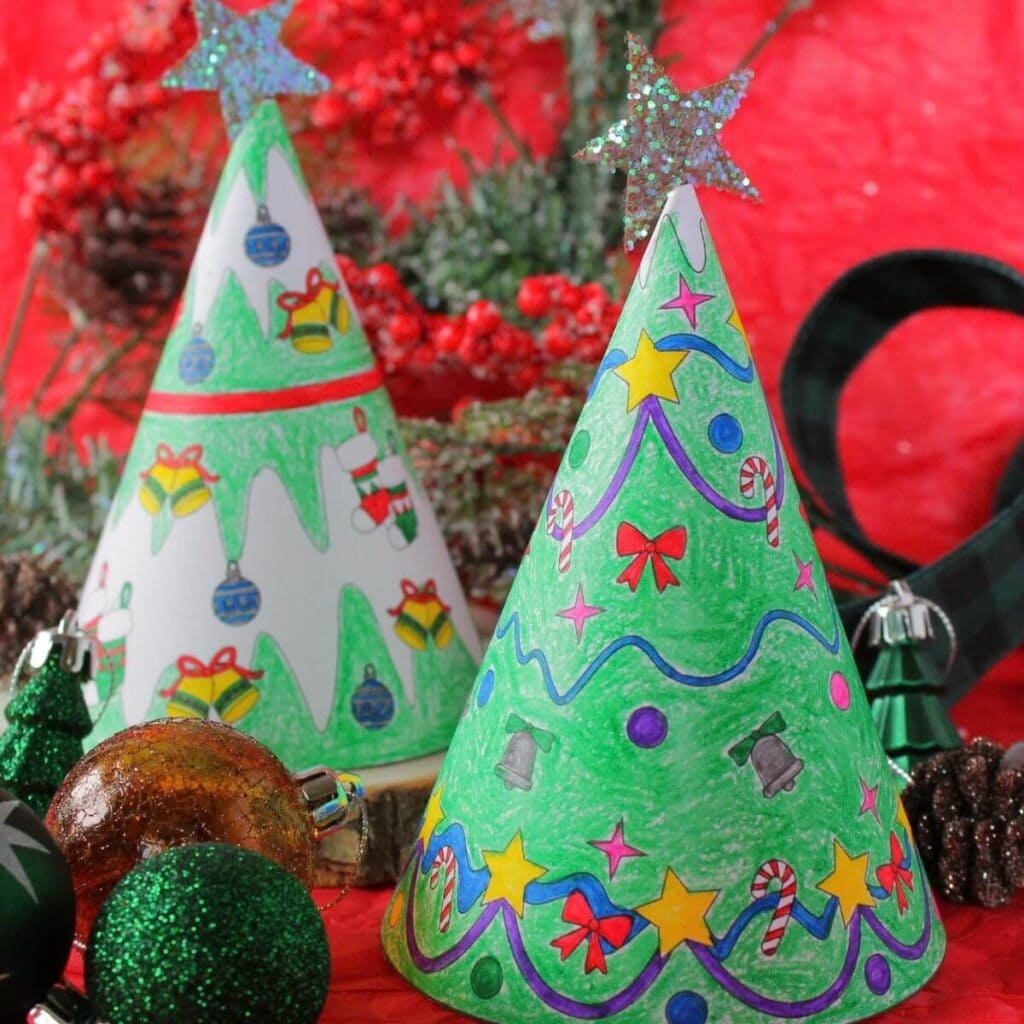 christmas tree template printable free