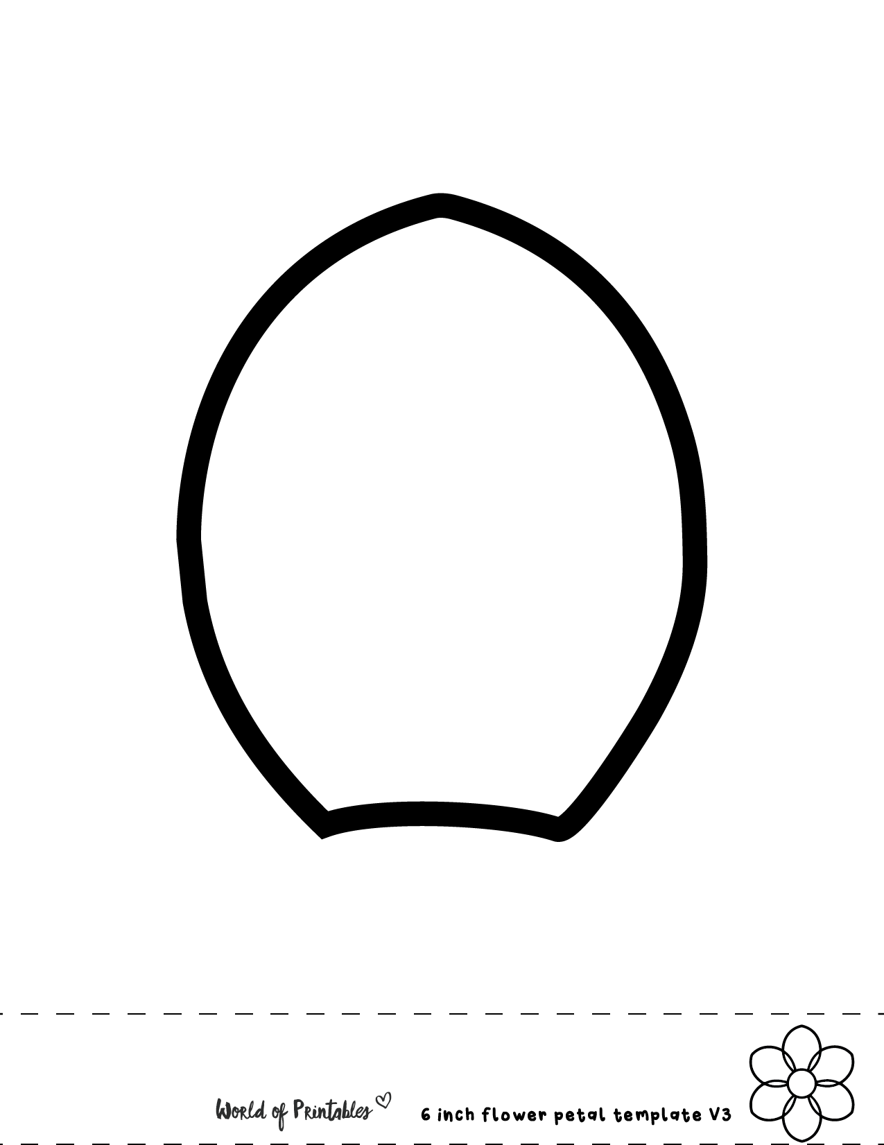 flower petal template printable