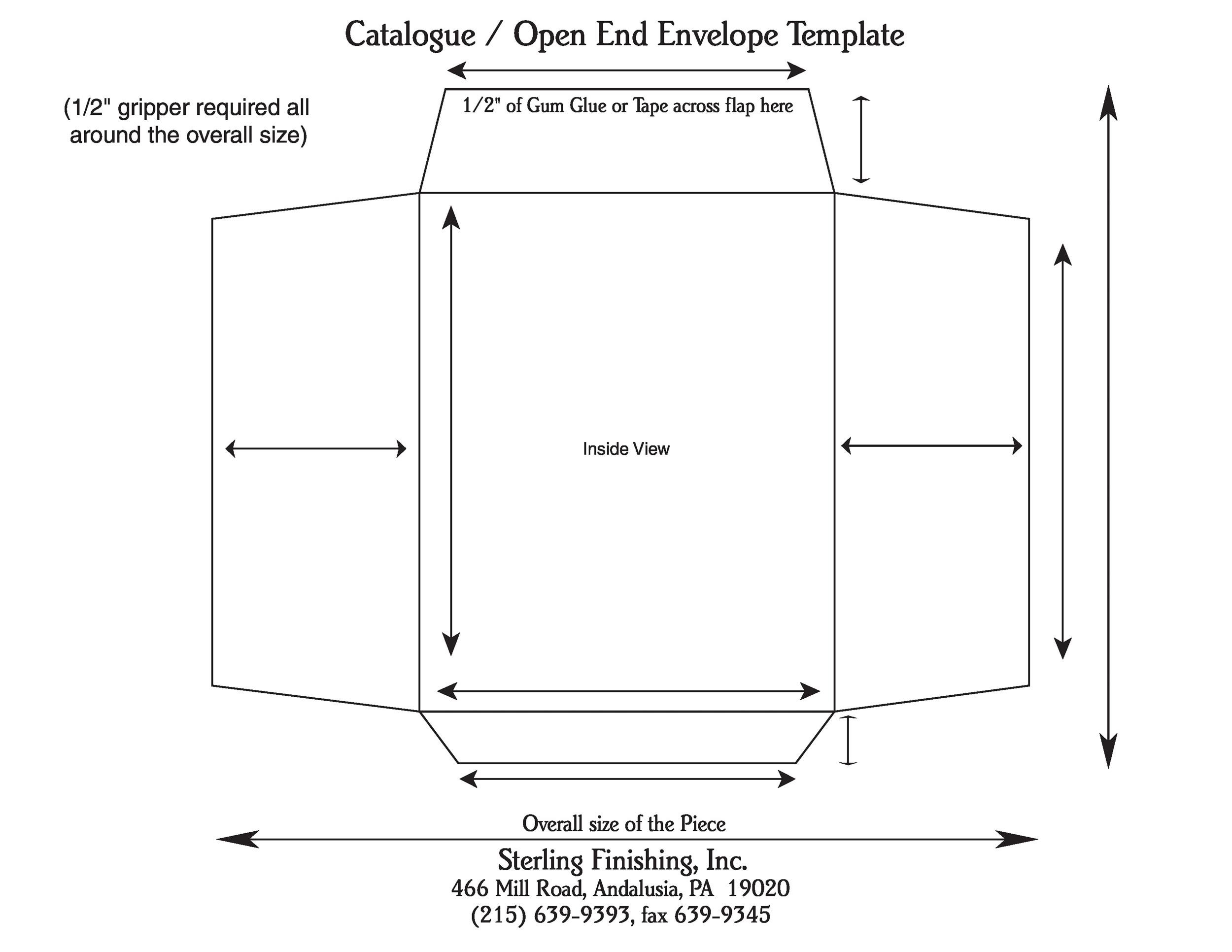 printable envelope template pdf