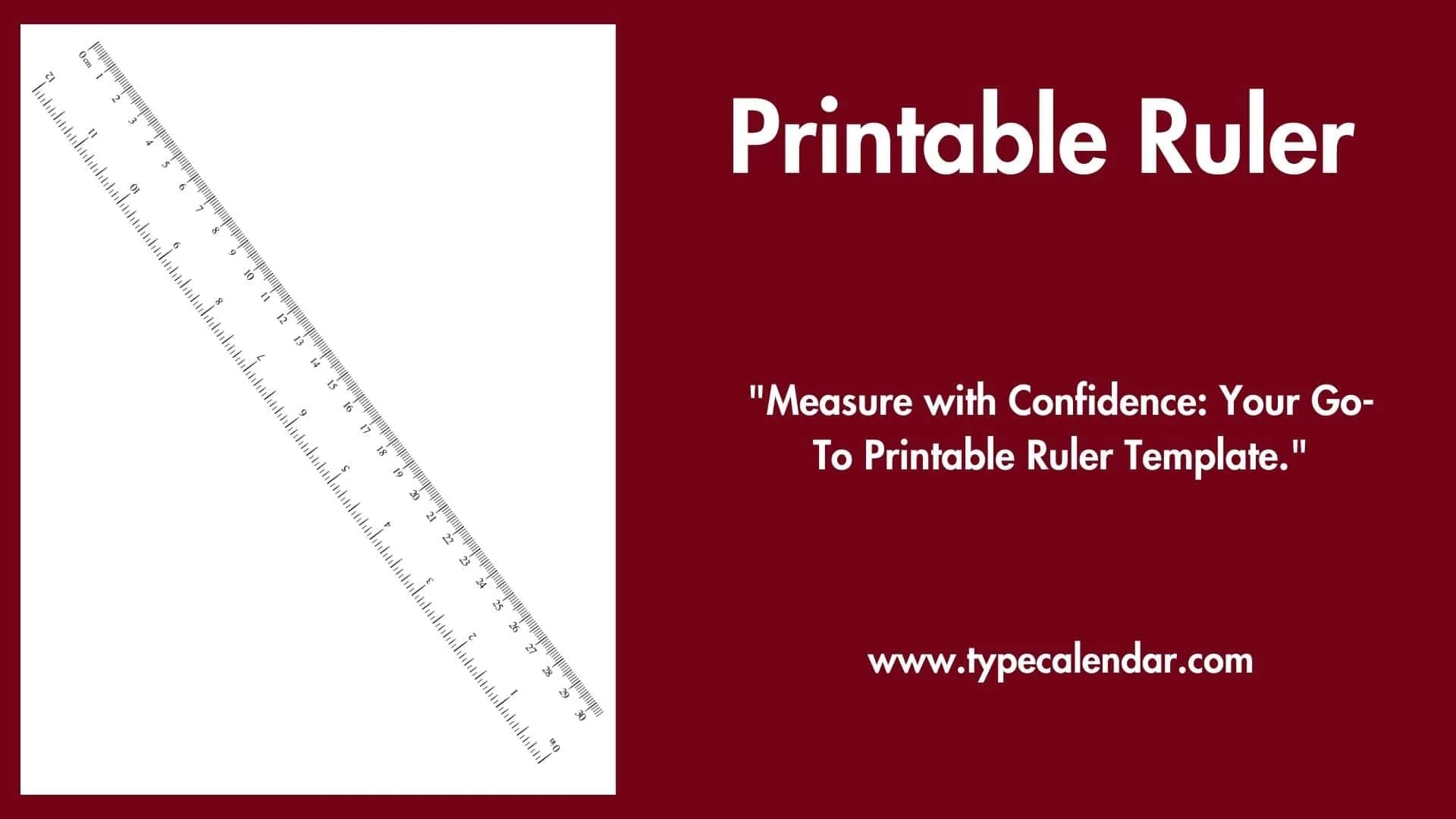 40 Free Printable Blank Ruler Templates Word PDF 
