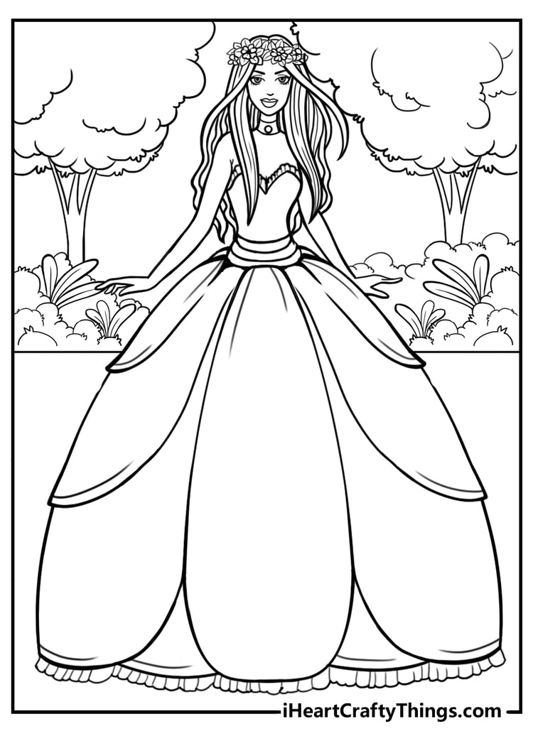 printable princess pictures to color