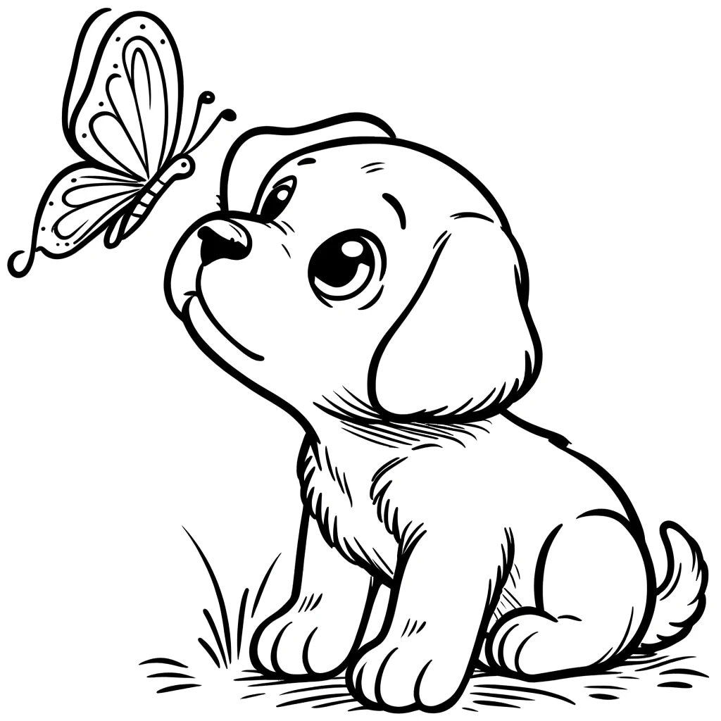 dog coloring pictures printable