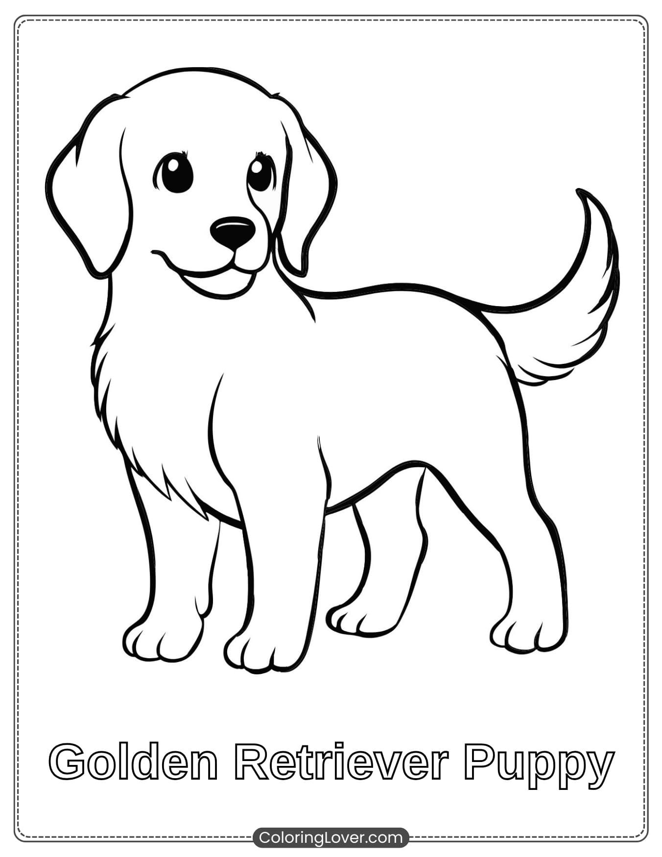 printable puppy coloring pages