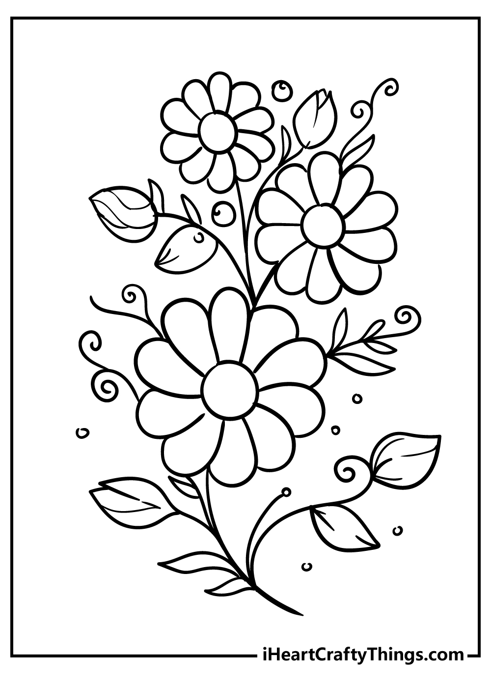 flower printable coloring pages