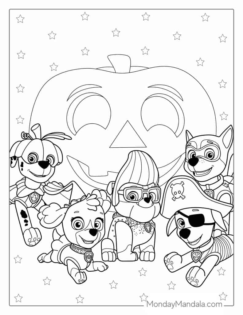 paw patrol printable coloring pages
