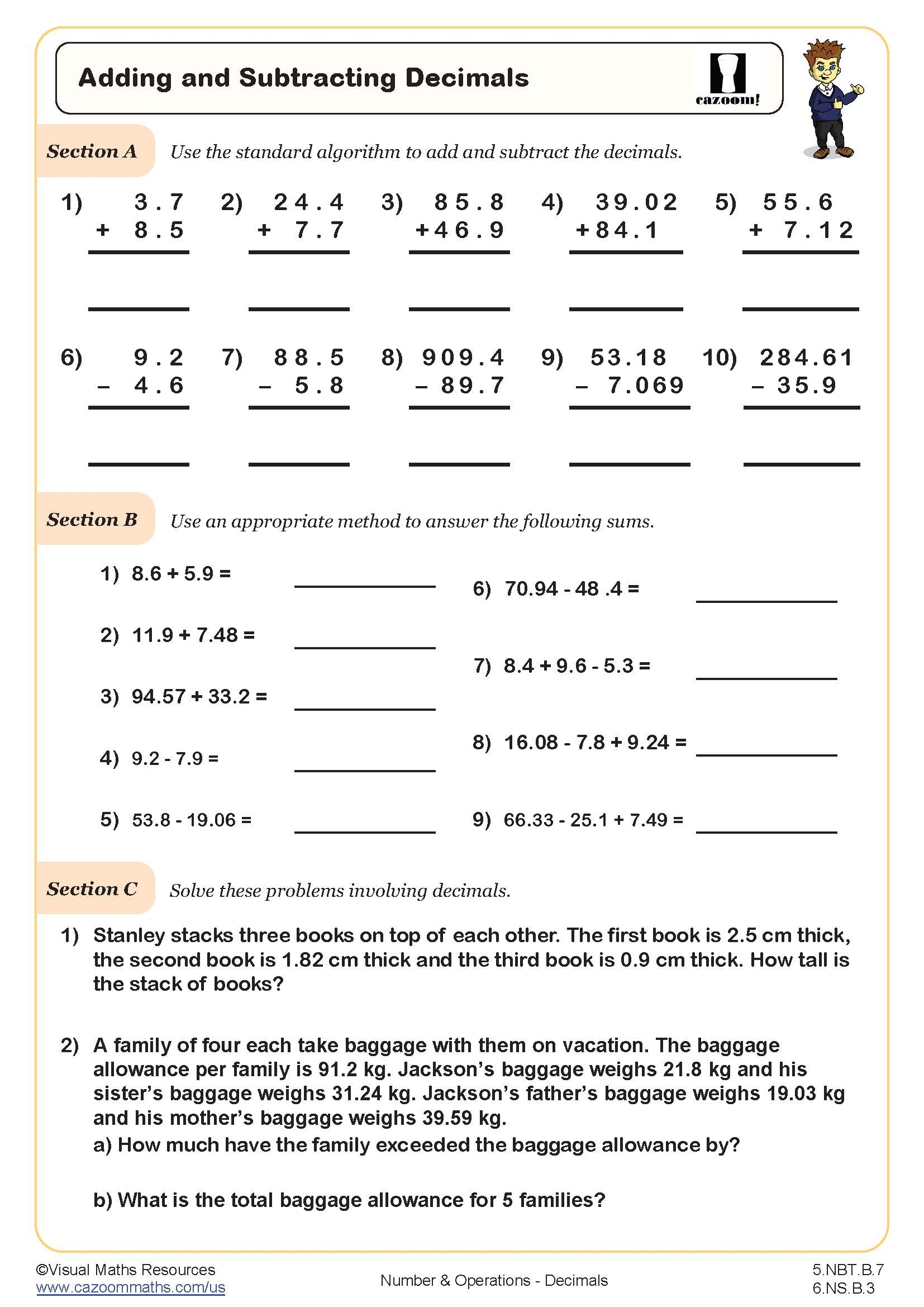 free printable 5th grade worksheets