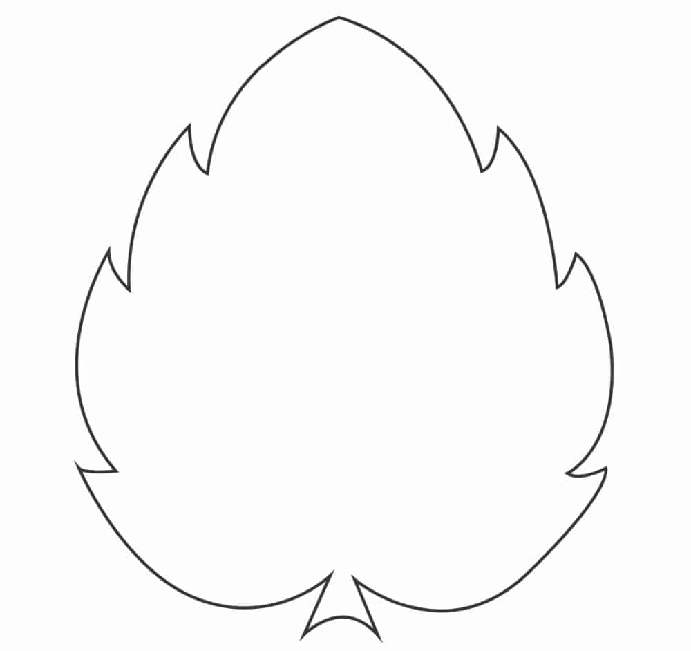 leaf template printable free