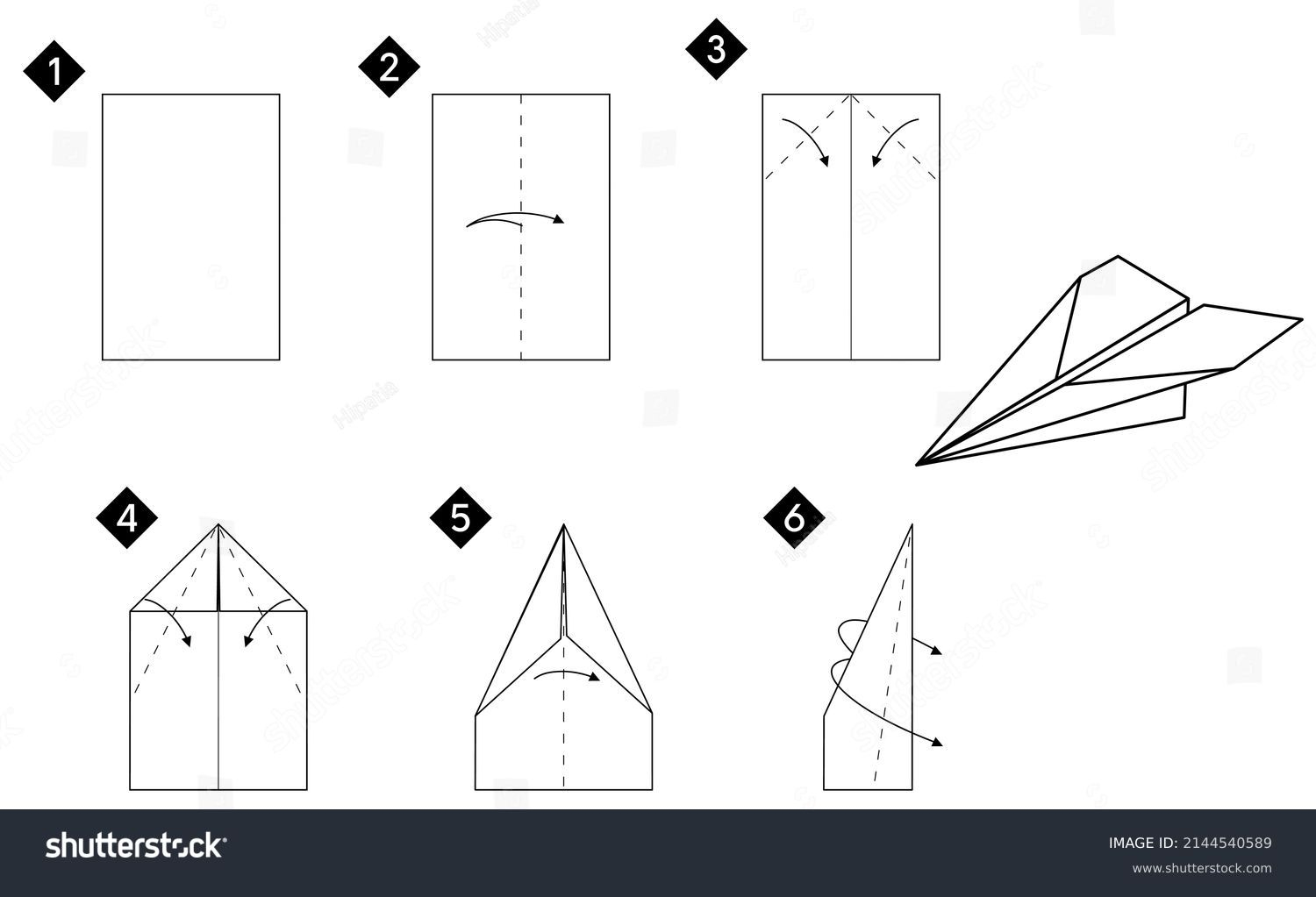 printable paper airplane instructions