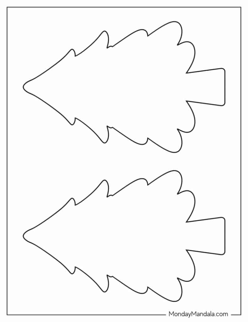60 Christmas Tree Templates Free PDF Printables 