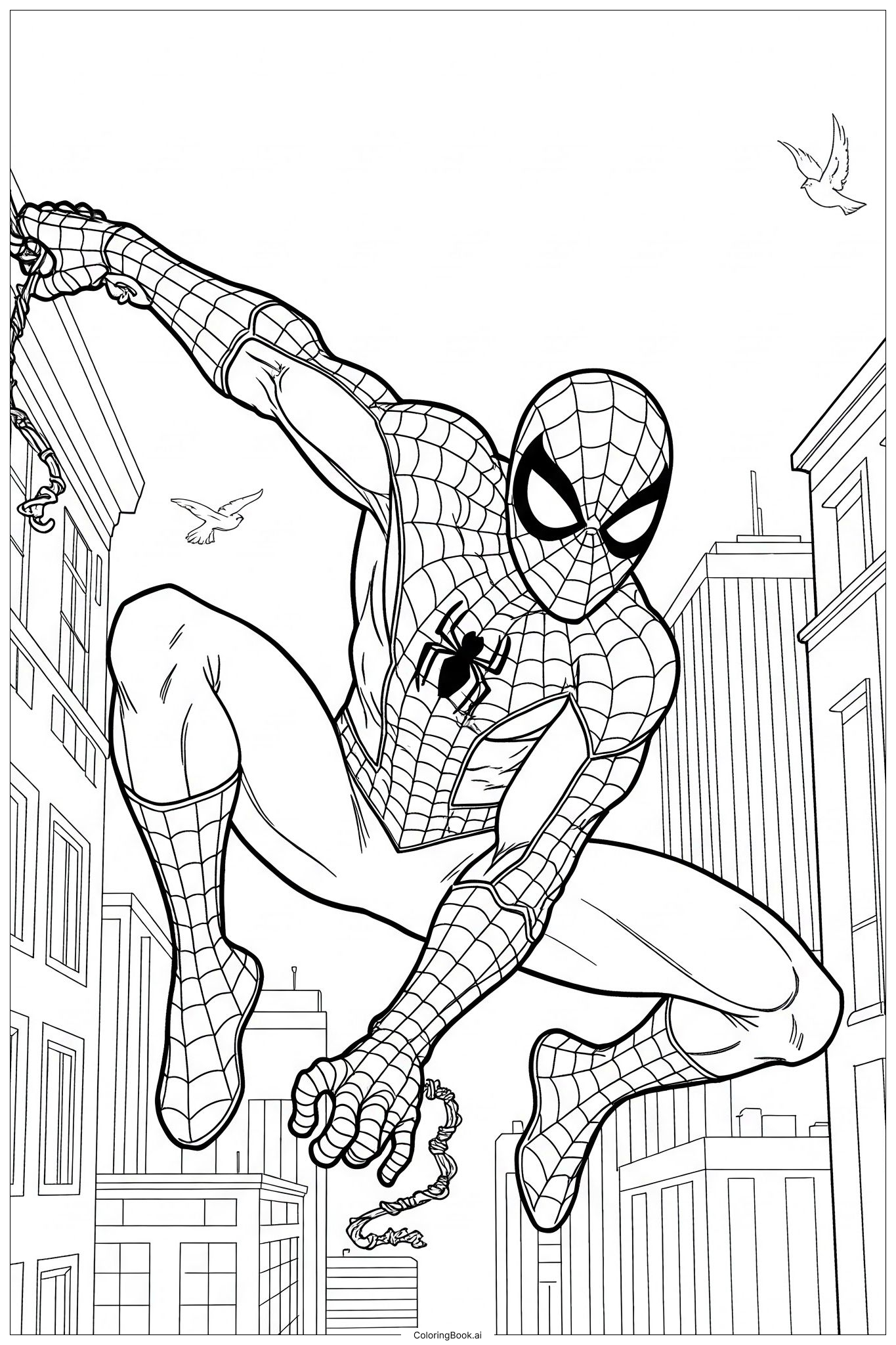 spiderman printable coloring pages free