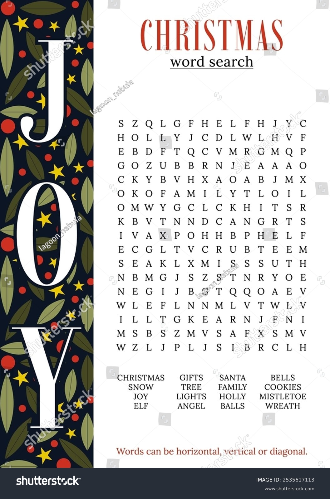 69 Christmas Word Search Printable Adults Royalty Free Images Stock Photos Pictures Shutterstock
